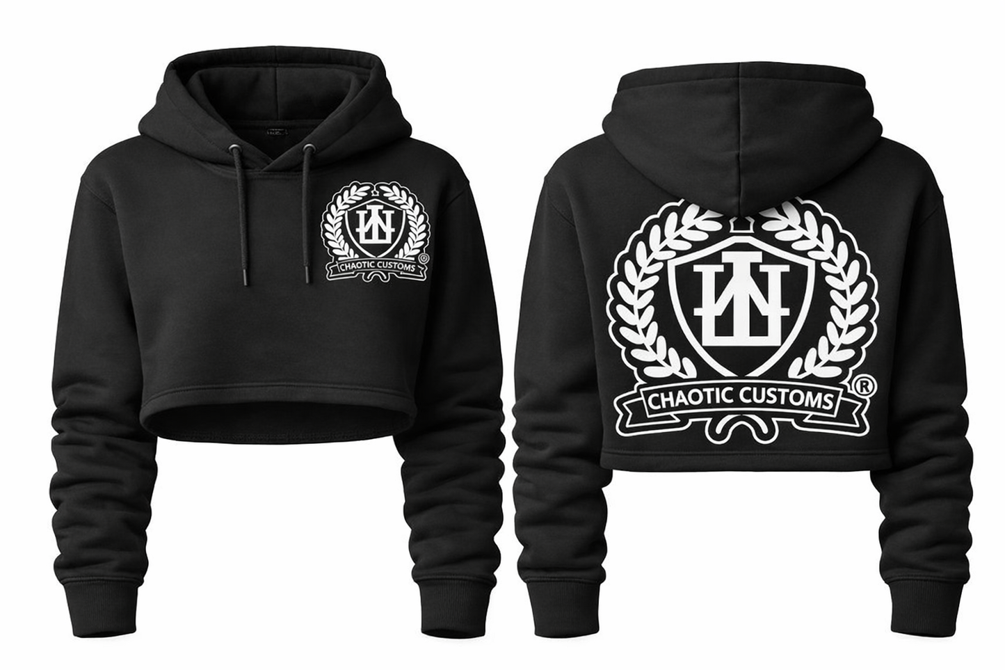 Chaotic Crop Top (screen printed)